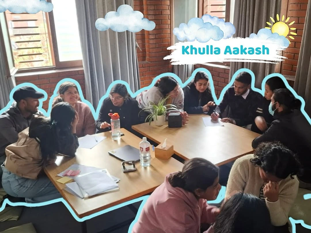 Picture of Khulla Aakash Program conducted by YUWA